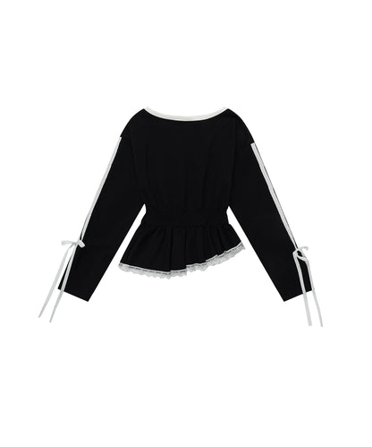 HOOK for girls リボン×ナンバーーリングロゴ　ロンT