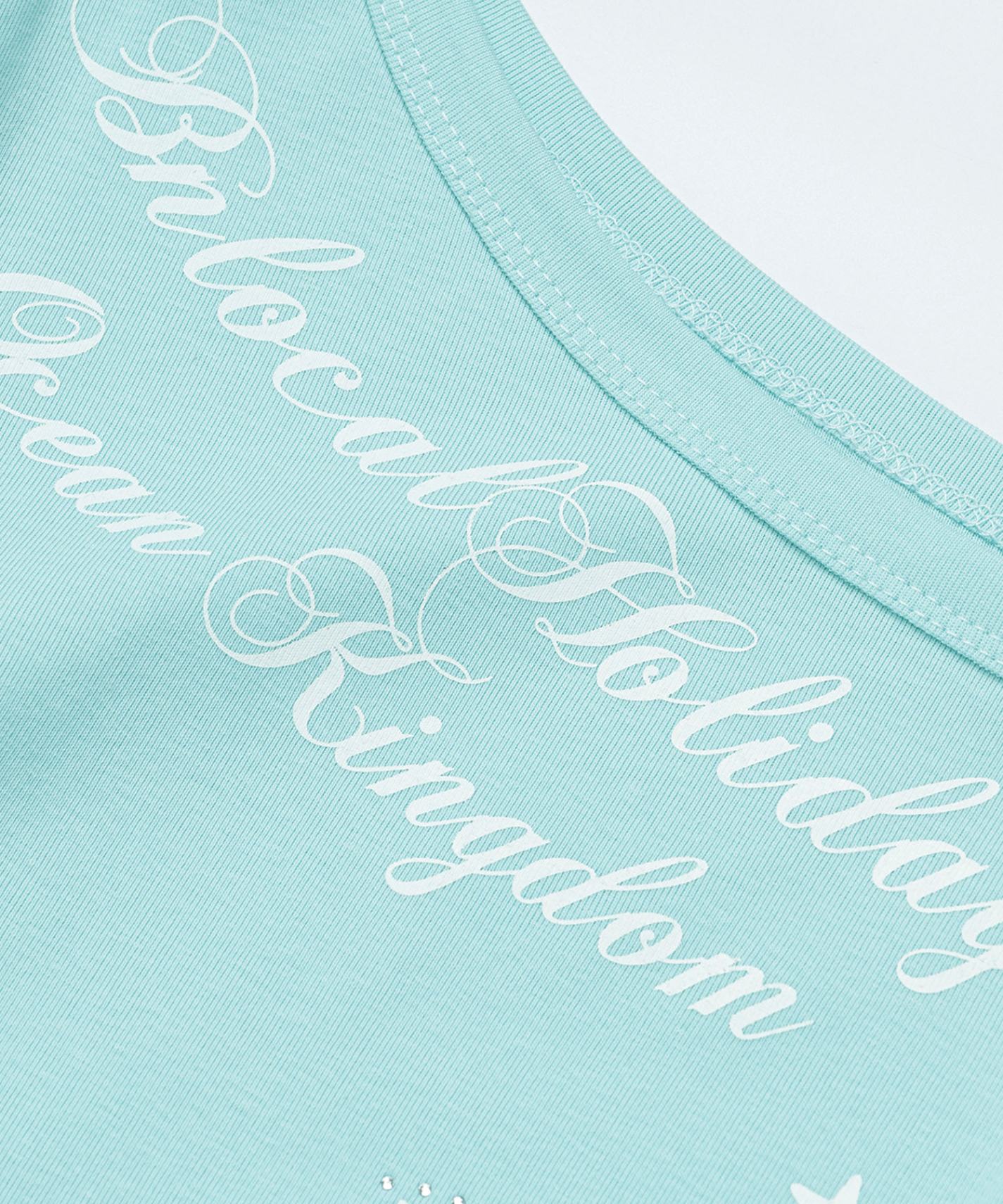 HOOK for girls　ストーン×シェルプリント オフショルダー ロンT