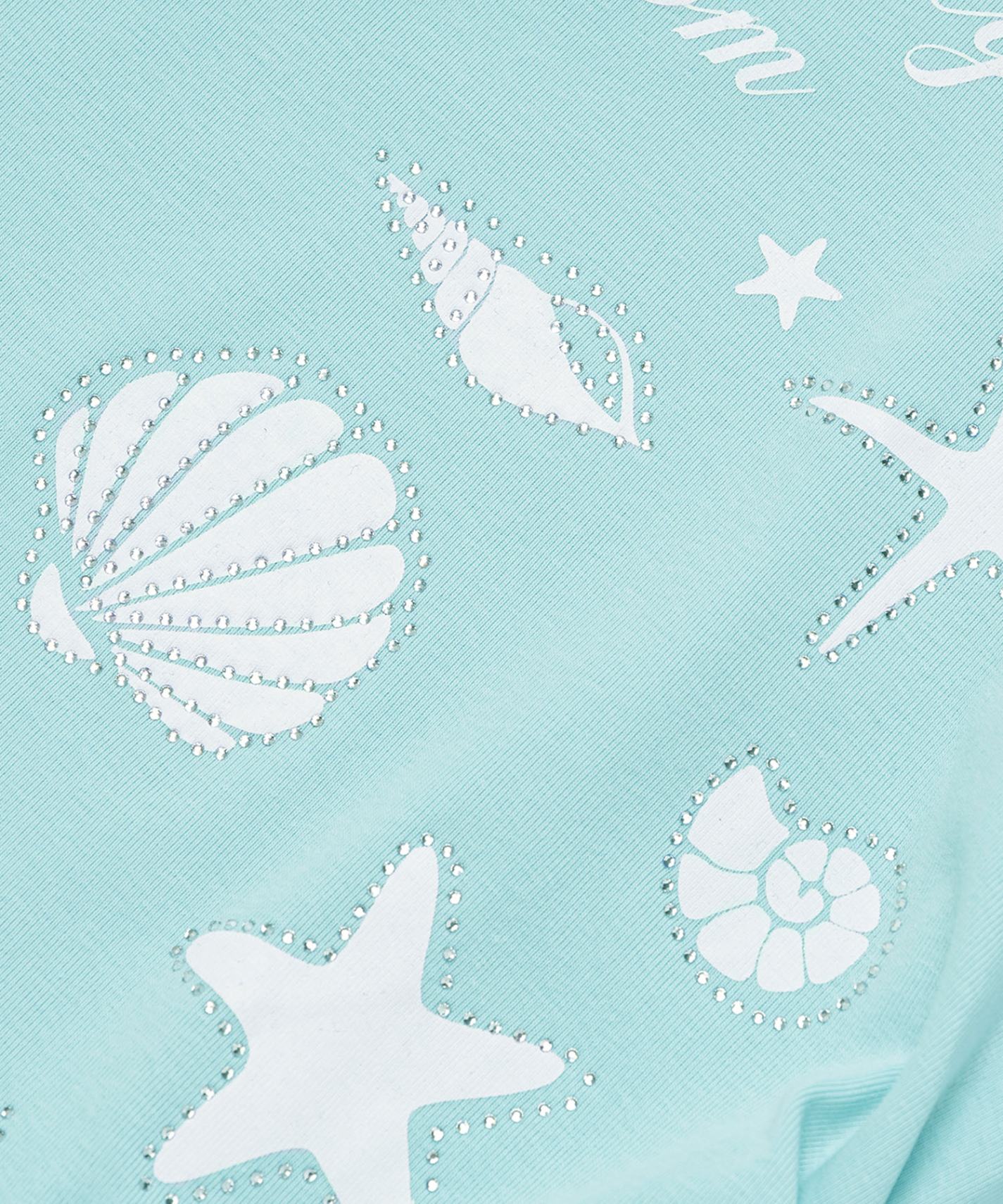 HOOK for girls　ストーン×シェルプリント オフショルダー ロンT