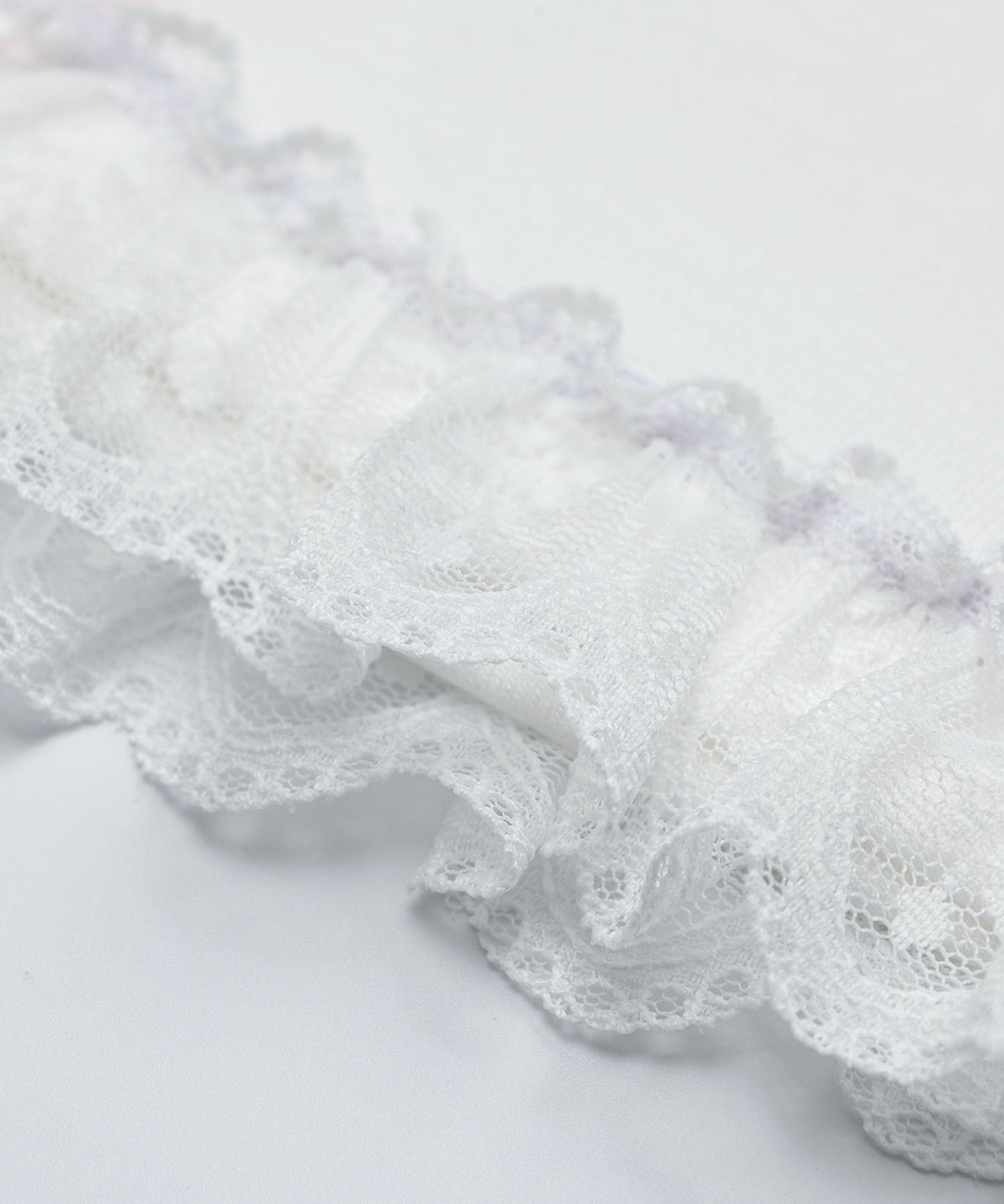 HOOK for girls　リボン×プリント レースTシャツ