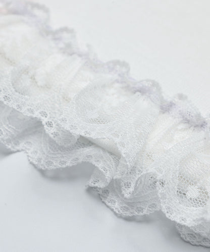 HOOK for girls　リボン×プリント レースTシャツ