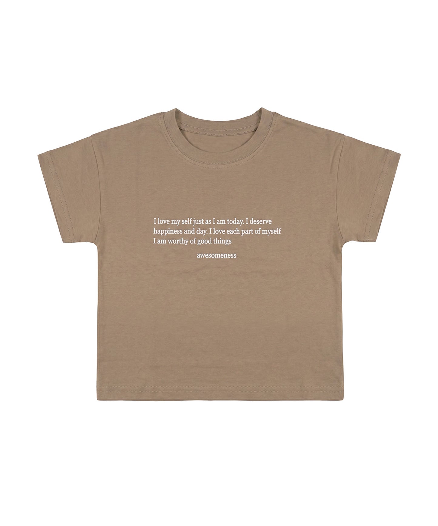 【aimoha-KIDS-】ロゴプリントコットンTシャツ (SS)