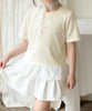 【aimoha-KIDS-】ナチュラルフリルTシャツ