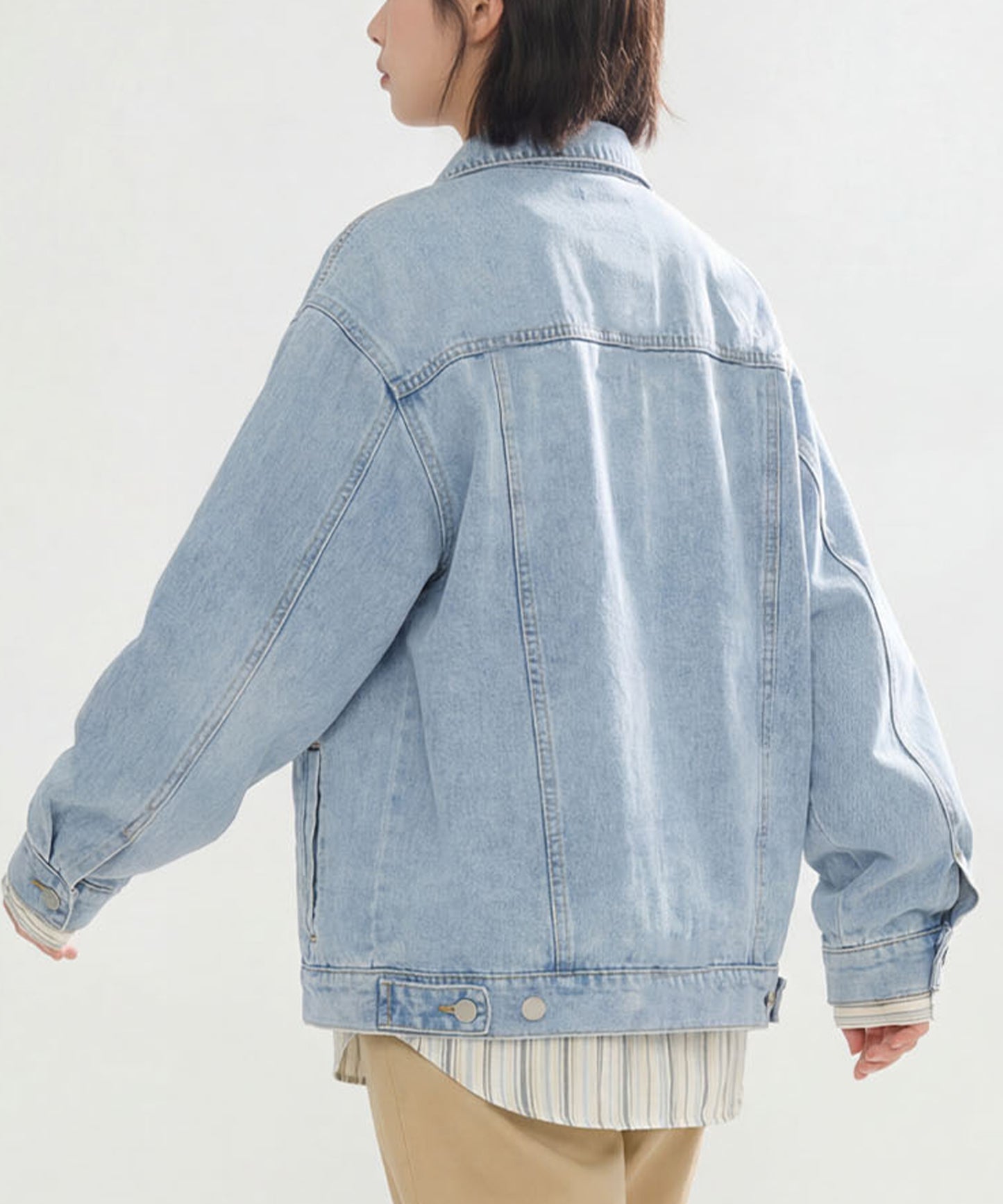 HOOK for girls　リボンオーバーサイズデニムジャケット