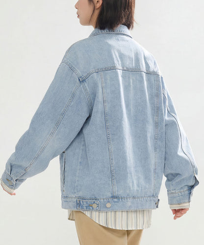 HOOK for girls　リボンオーバーサイズデニムジャケット