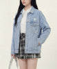 HOOK for girls　リボンオーバーサイズデニムジャケット