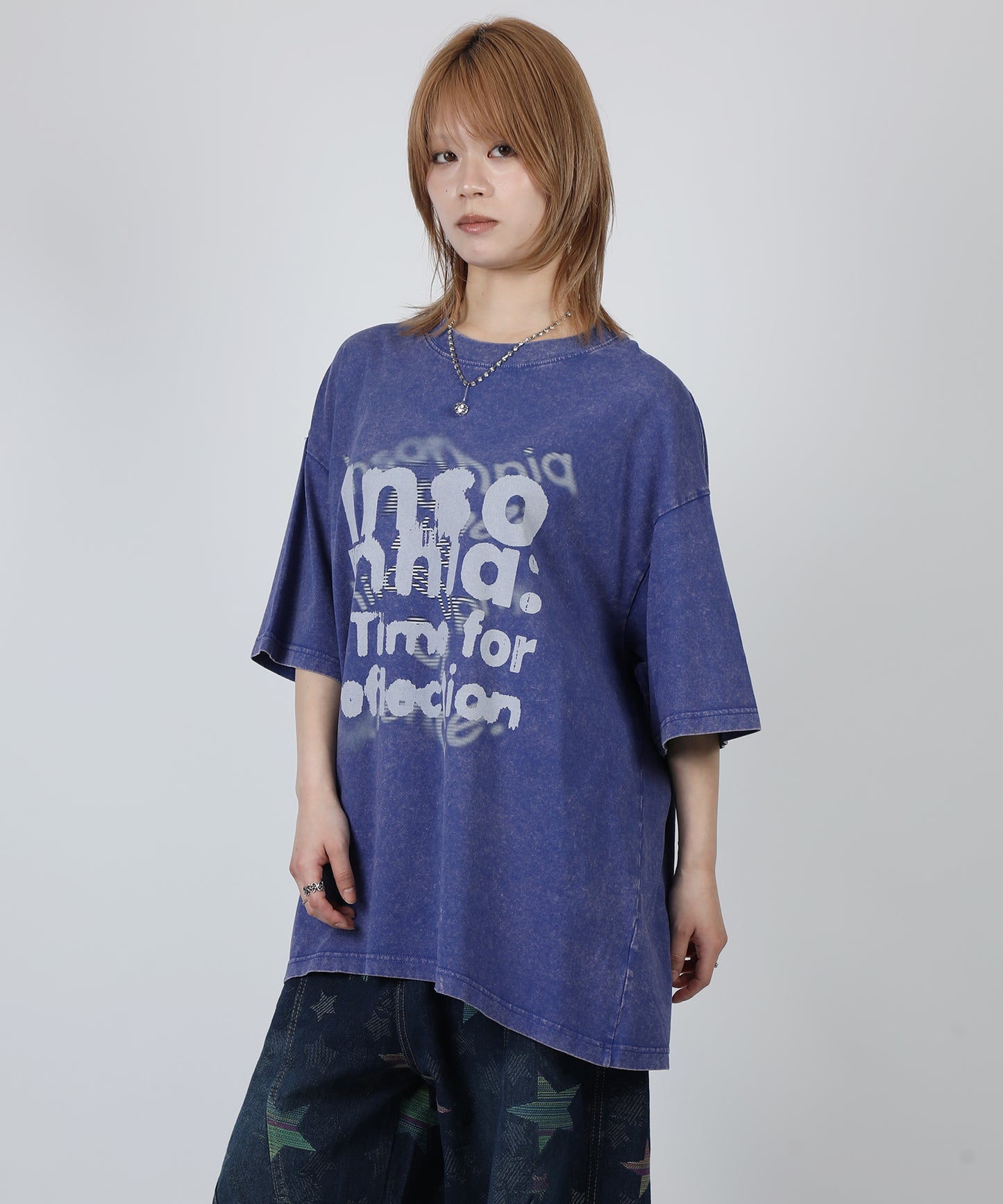 HOOK -original-　INSOMNIA　ウォッシュ加工ヴィンテージ風 ビッグTEE