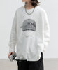 【aimoha-KIDS-】キャッププリント ロングスリーブTシャツ