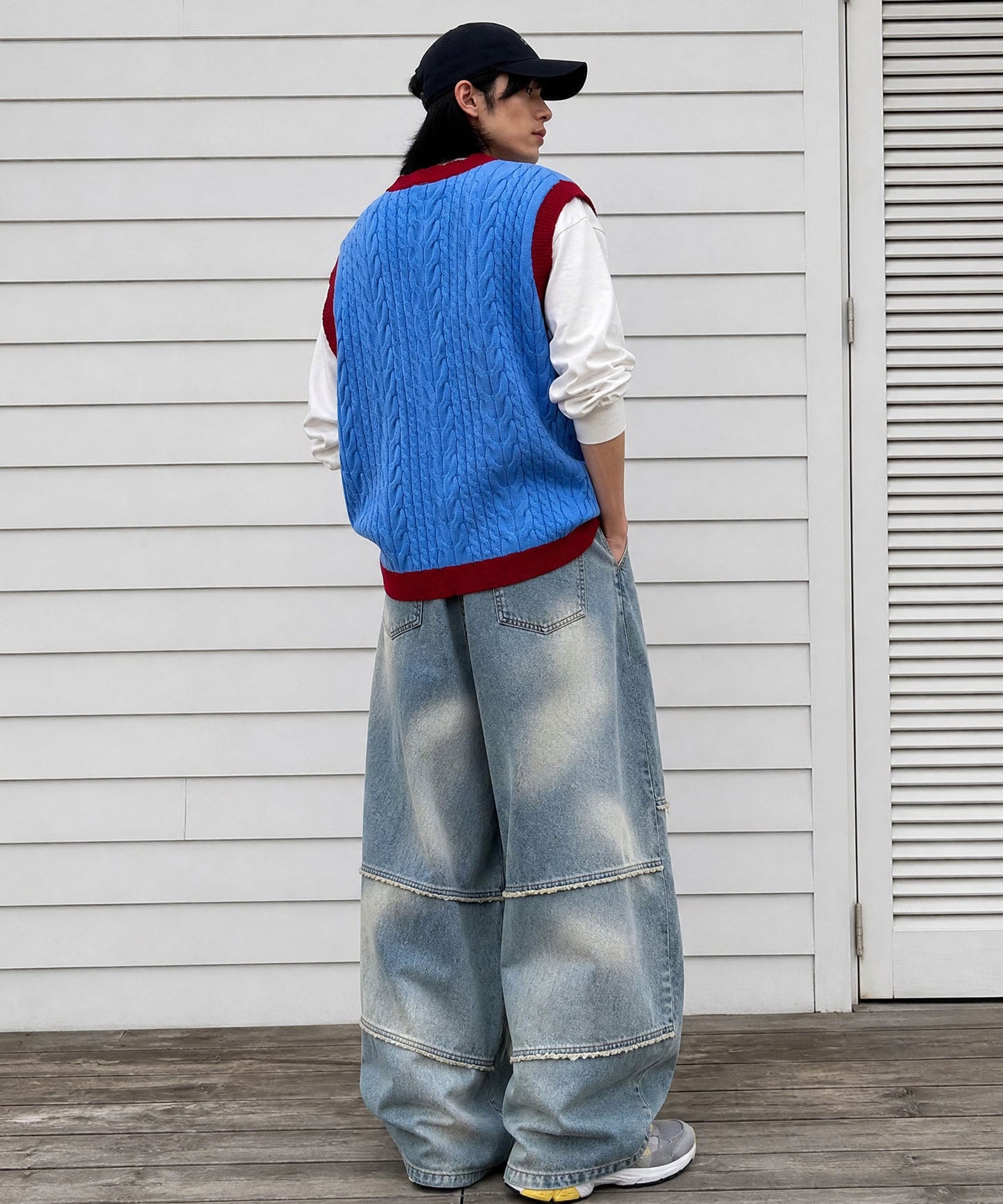 HOOK -original-　クマちゃんからの誕生日プレゼント　前開きニットベスト