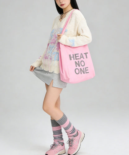 HOOK for girls　フリンジリボン柄 透かし編みサマーニット