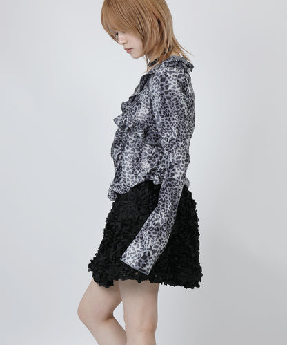 HOOK for girls　レオパード柄シアートップス