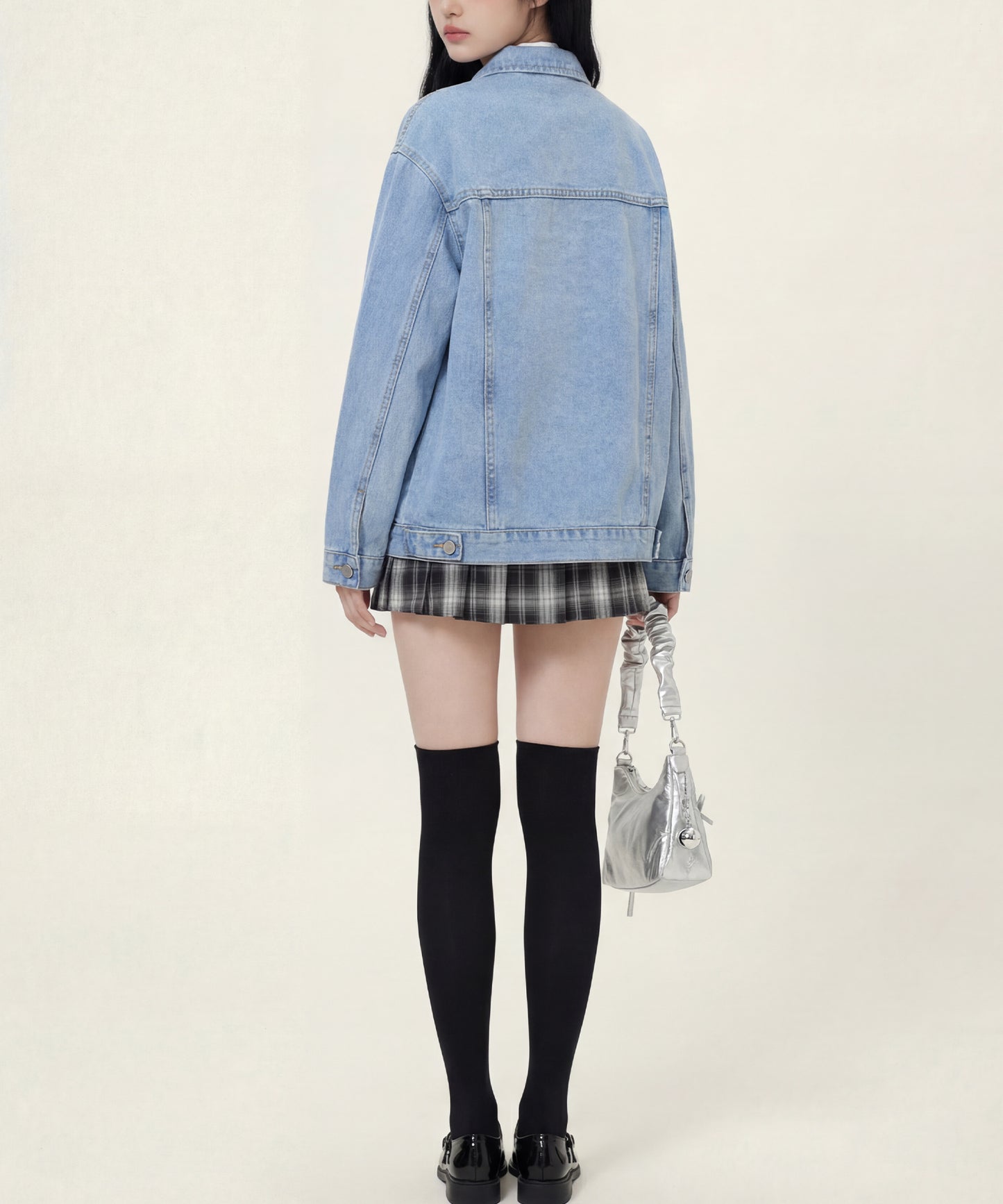 HOOK for girls　リボンオーバーサイズデニムジャケット
