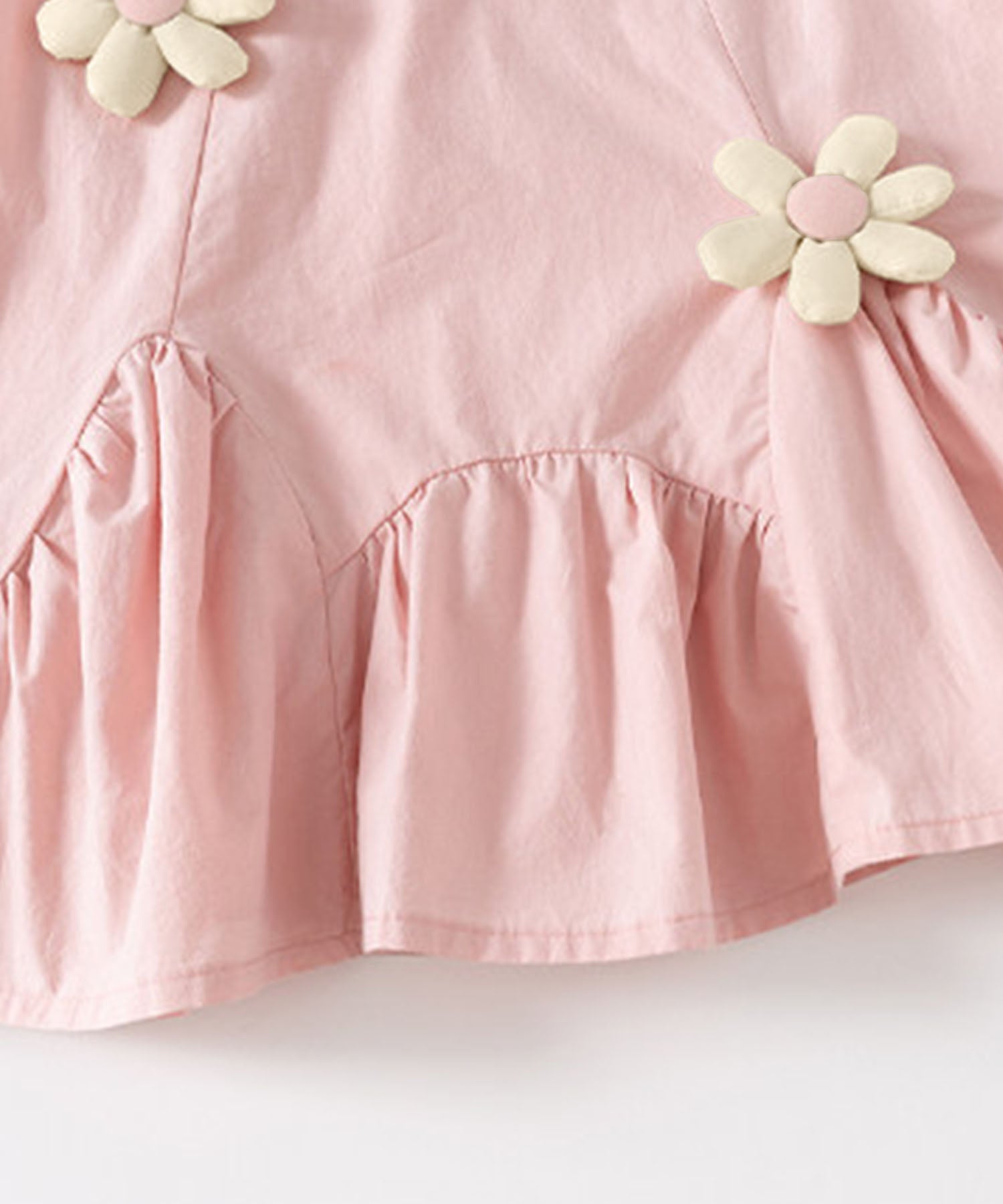 【aimoha-KIDS-】フラワーモチーフノースリーブワンピース（バッグ付き）(SS)