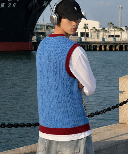 HOOK -original-　クマちゃんからの誕生日プレゼント　前開きニットベスト