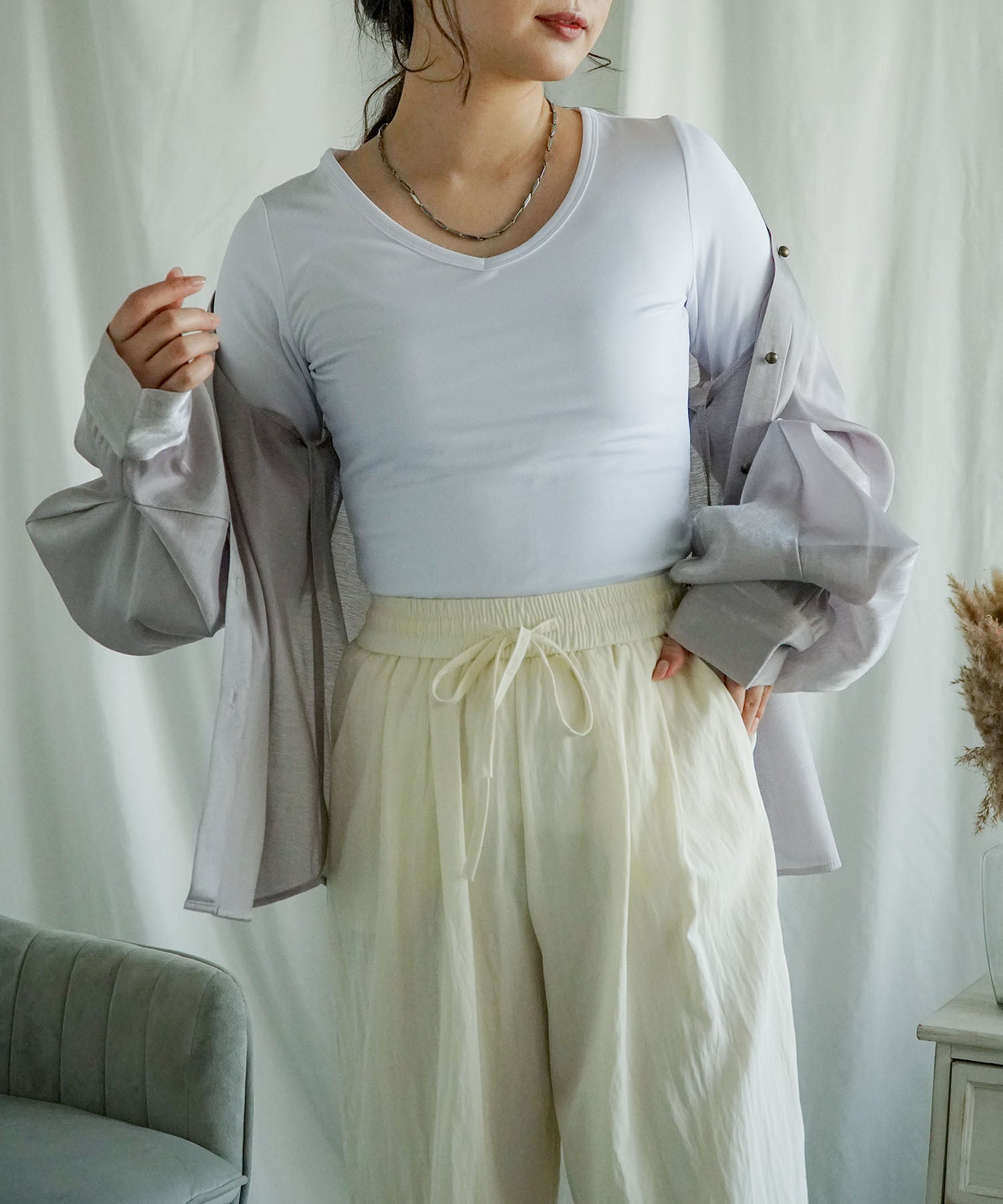 裏起毛・裏ボアヒートカットソー