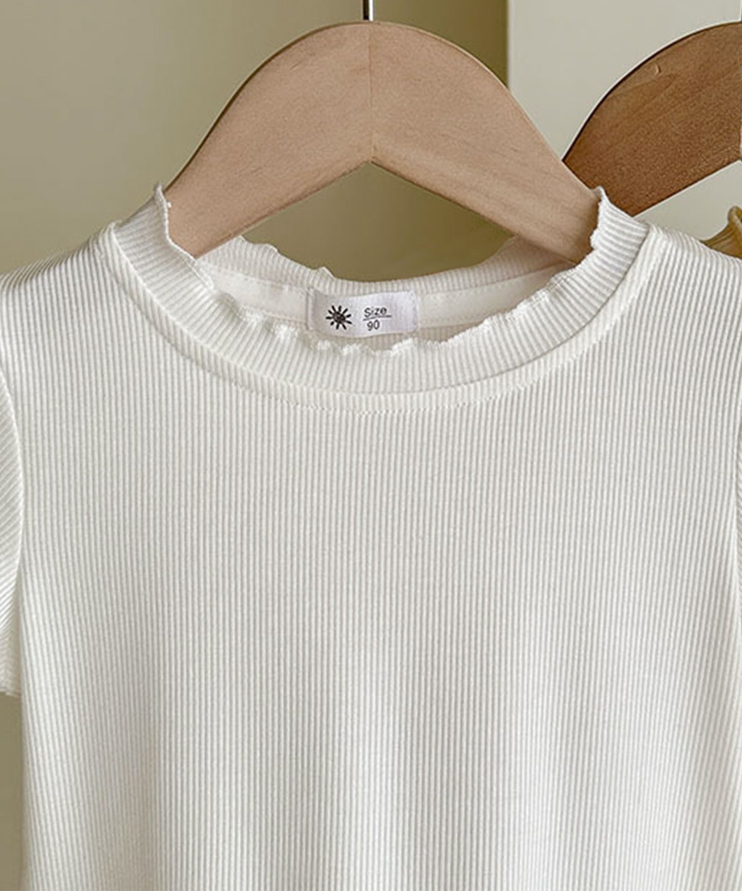 【aimoha-KIDS-】Mellow Sleeve Ribbed Cut and Sew