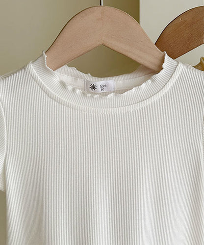 【aimoha-KIDS-】Mellow Sleeve Ribbed Cut and Sew