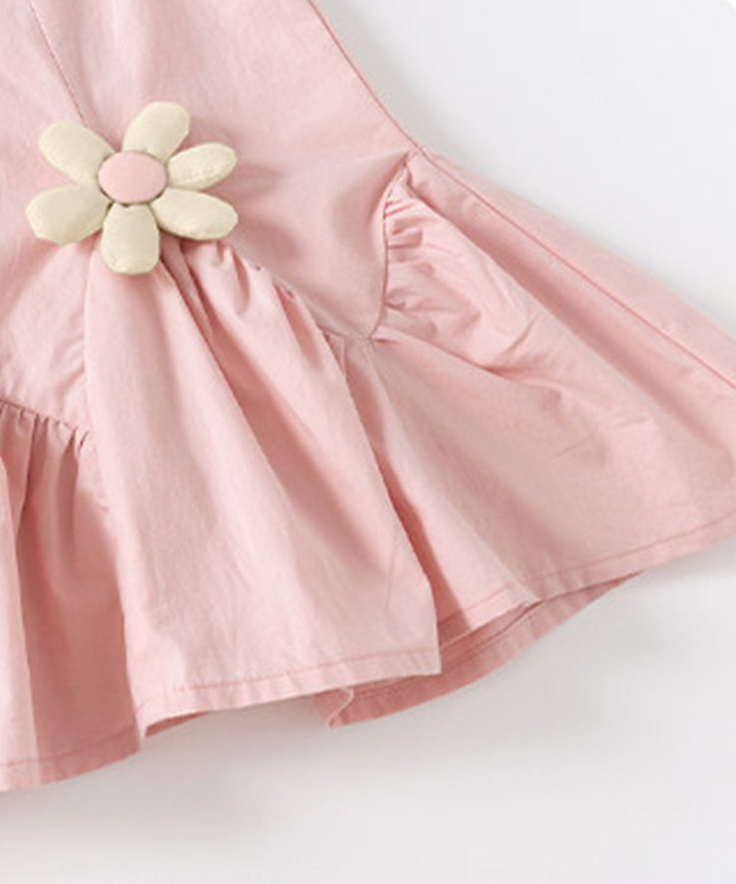 【aimoha-KIDS-】フラワーモチーフノースリーブワンピース（バッグ付き）(SS)