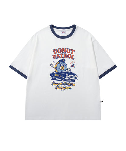 HOOK -original-　フードモチーフ アメリカンカートゥーンプリント ビッグTシャツ