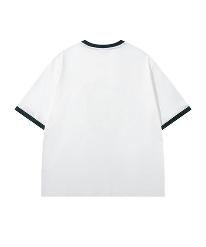 HOOK -original-　フードモチーフ アメリカンカートゥーンプリント ビッグTシャツ