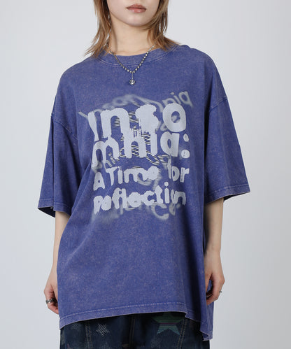 HOOK -original-　INSOMNIA　ウォッシュ加工ヴィンテージ風 ビッグTEE