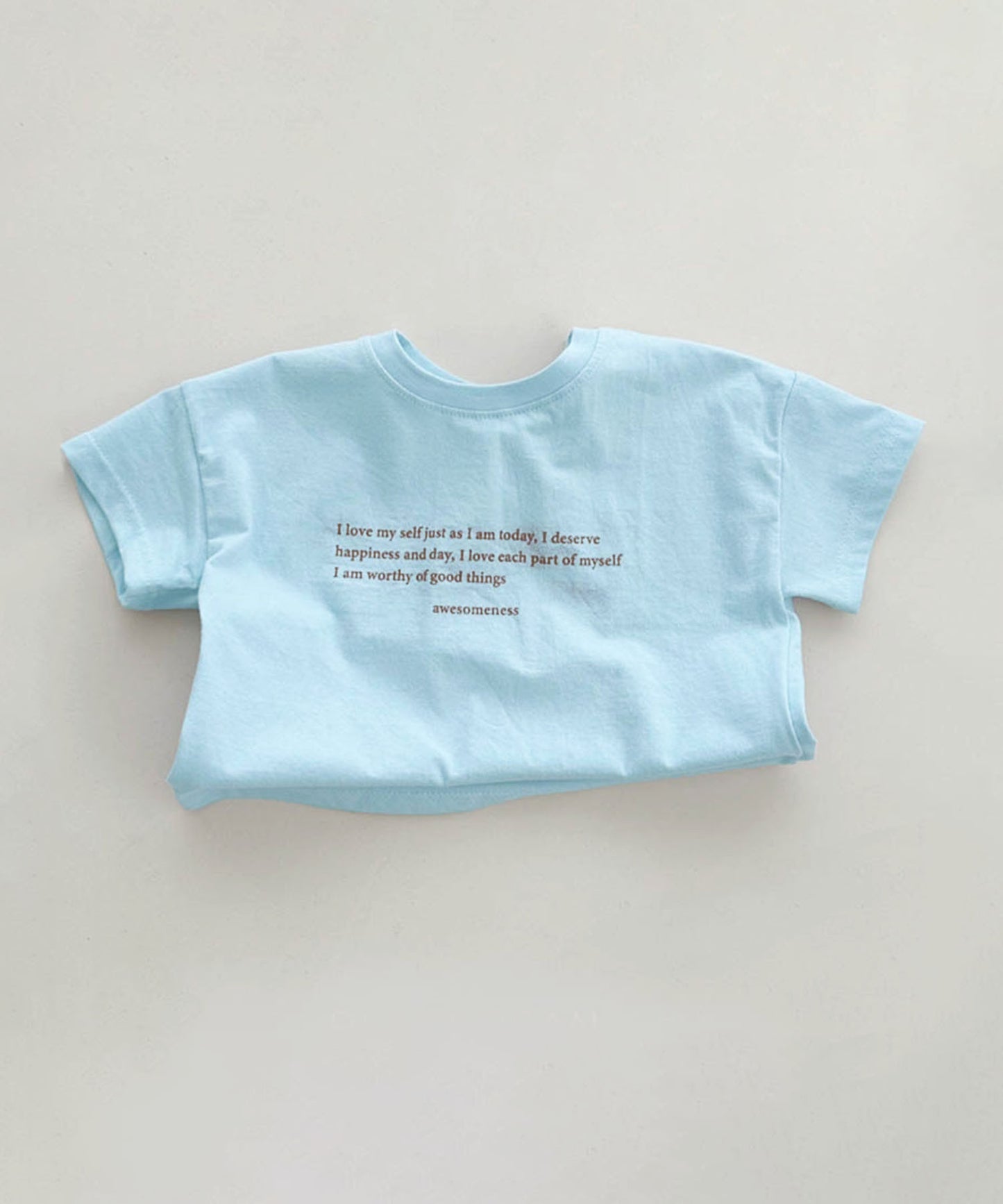 【aimoha-KIDS-】ロゴプリントコットンTシャツ (SS)