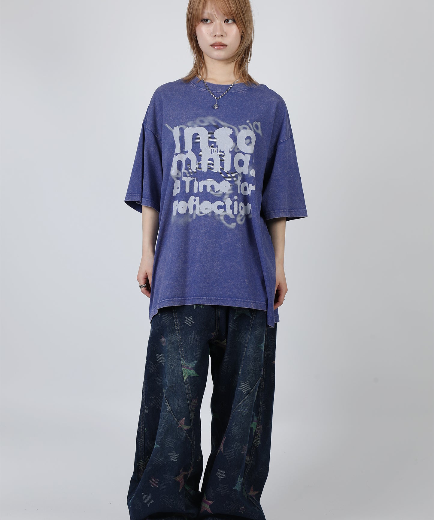 HOOK -original-　INSOMNIA　ウォッシュ加工ヴィンテージ風 ビッグTEE