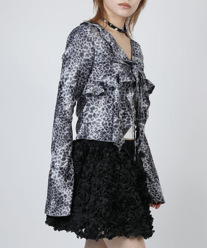 HOOK for girls　レオパード柄シアートップス