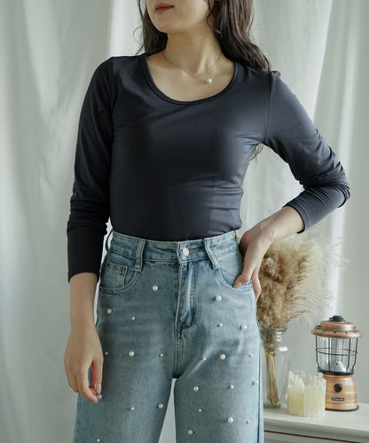 裏起毛・裏ボアヒートカットソー