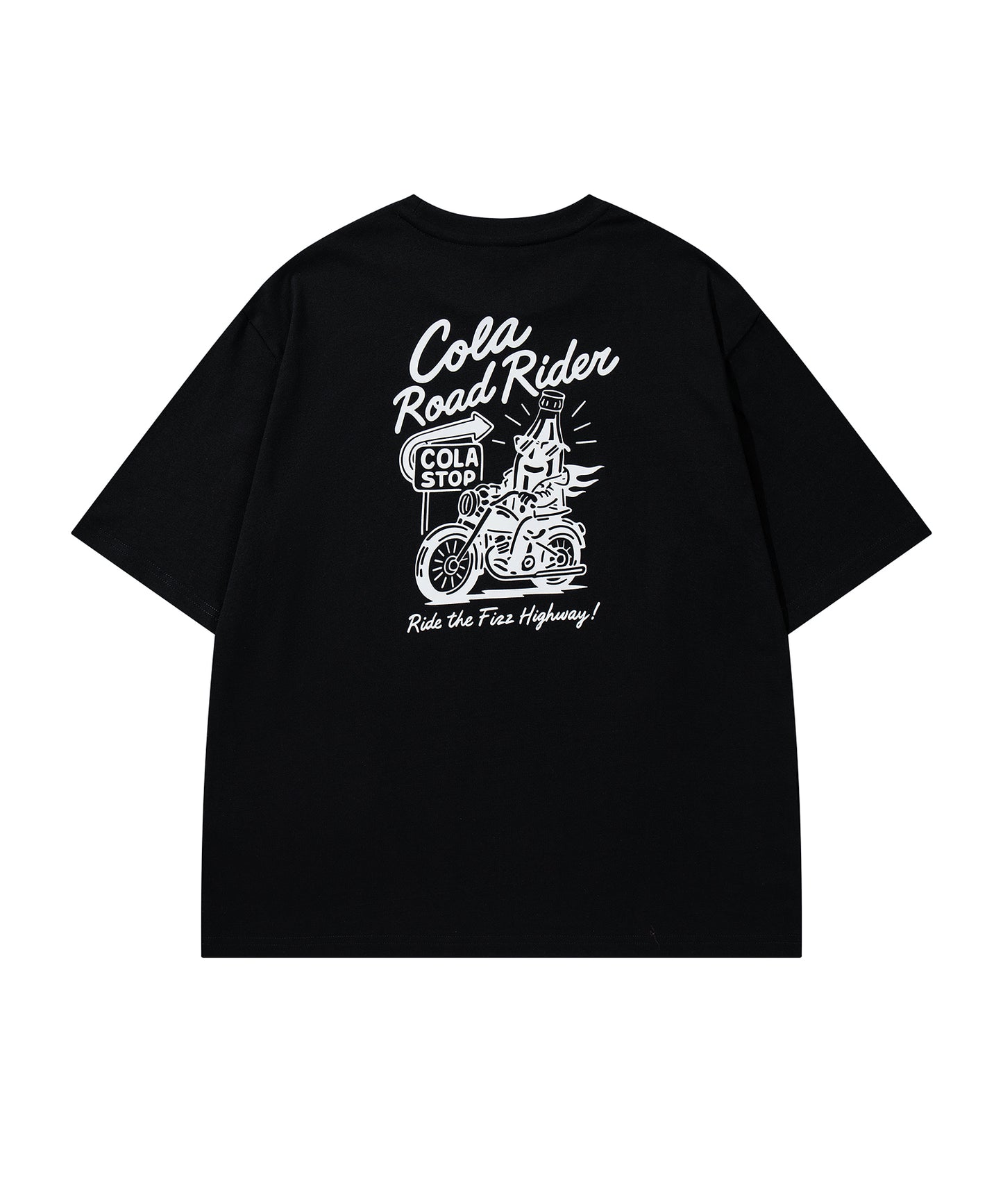 HOOK -original-　フードモチーフ アメリカンカートゥーンプリント ビッグTシャツ