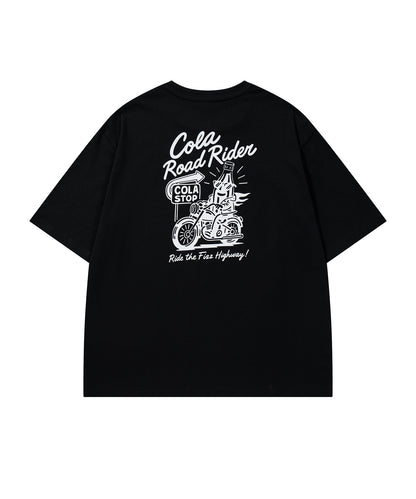 HOOK -original-　フードモチーフ アメリカンカートゥーンプリント ビッグTシャツ