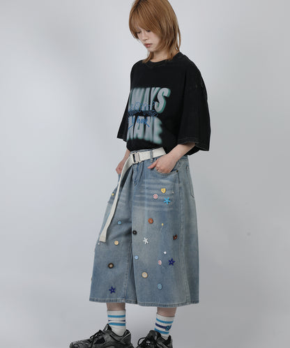 HOOK -original-　INSOMNIA　ウォッシュ加工ヴィンテージ風 ビッグTEE