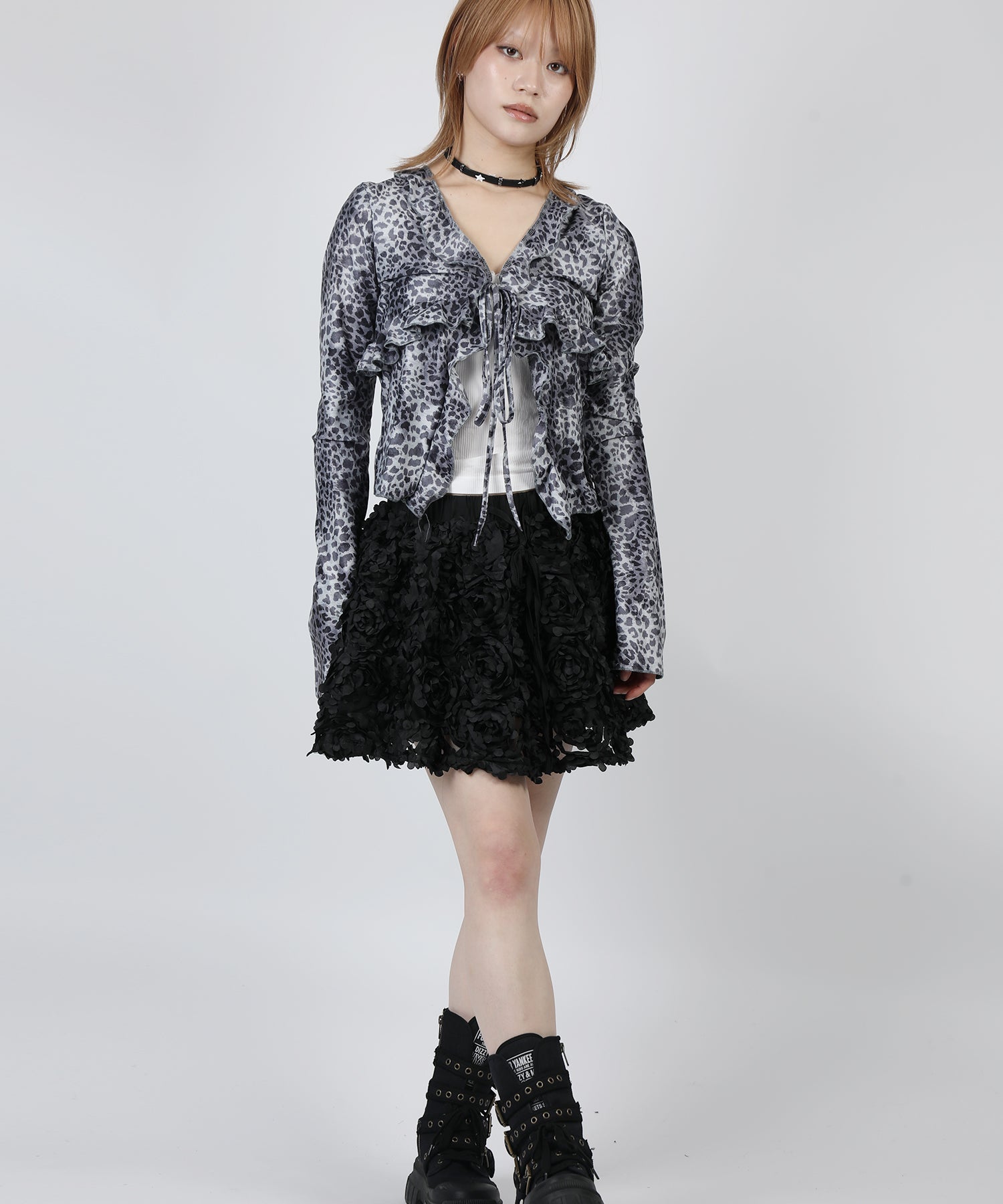 HOOK for girls　レオパード柄シアートップス