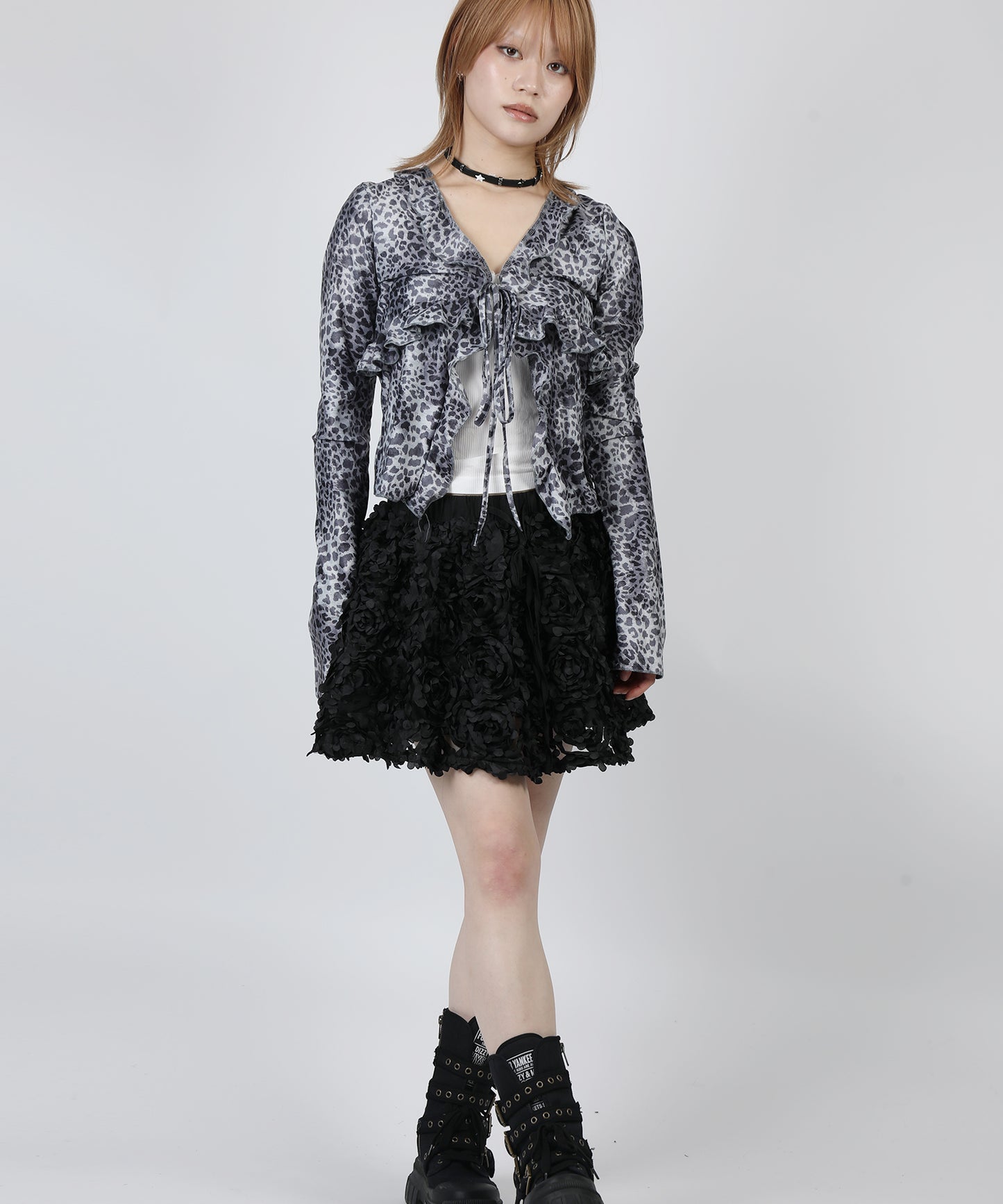 HOOK for girls　レオパード柄シアートップス