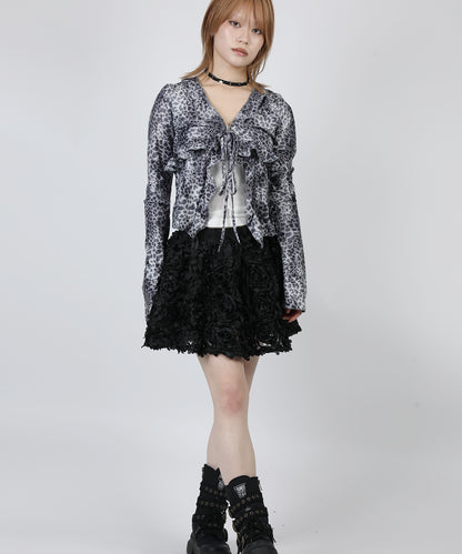 HOOK for girls　レオパード柄シアートップス
