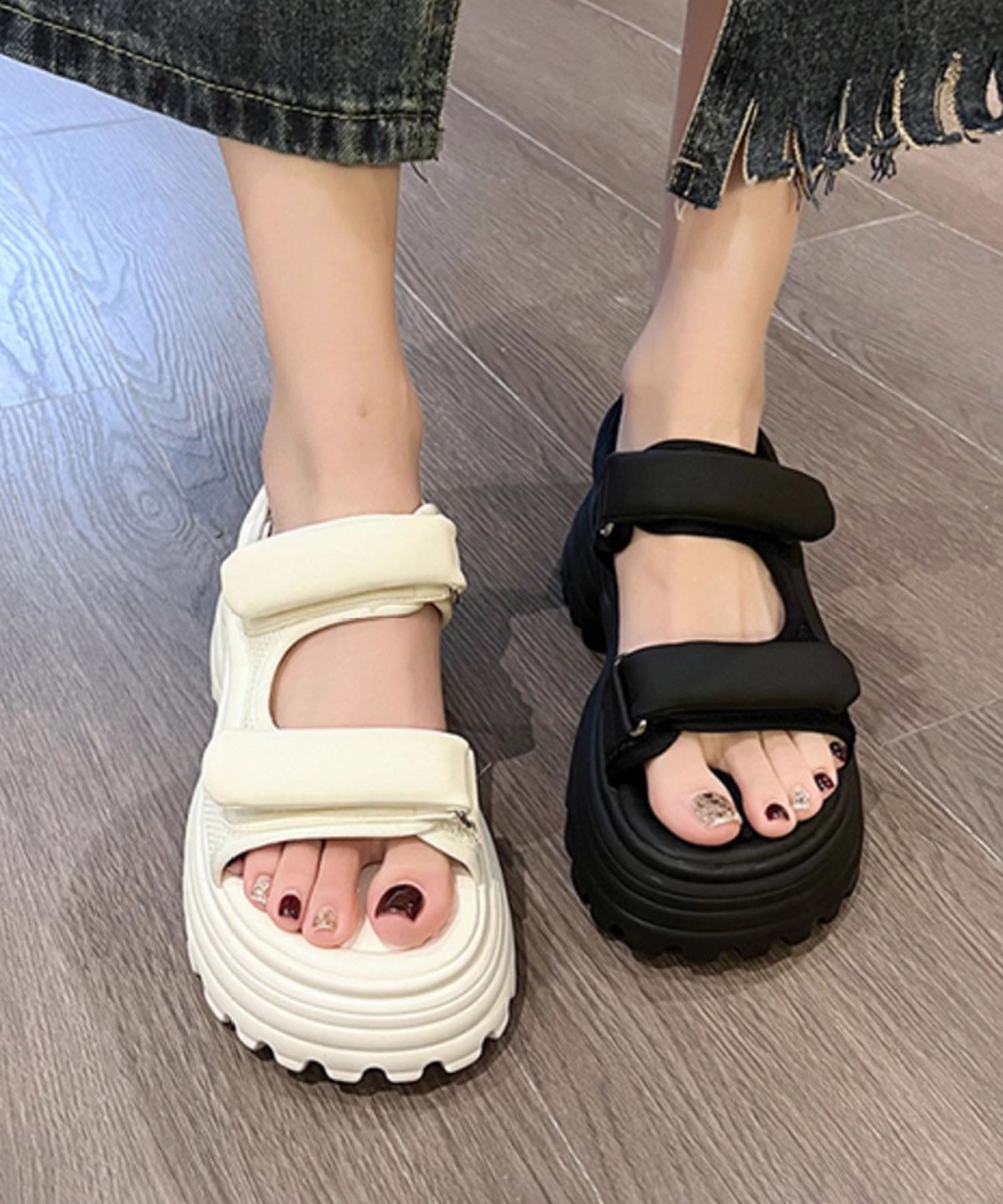 aimoha/厚底サンダル