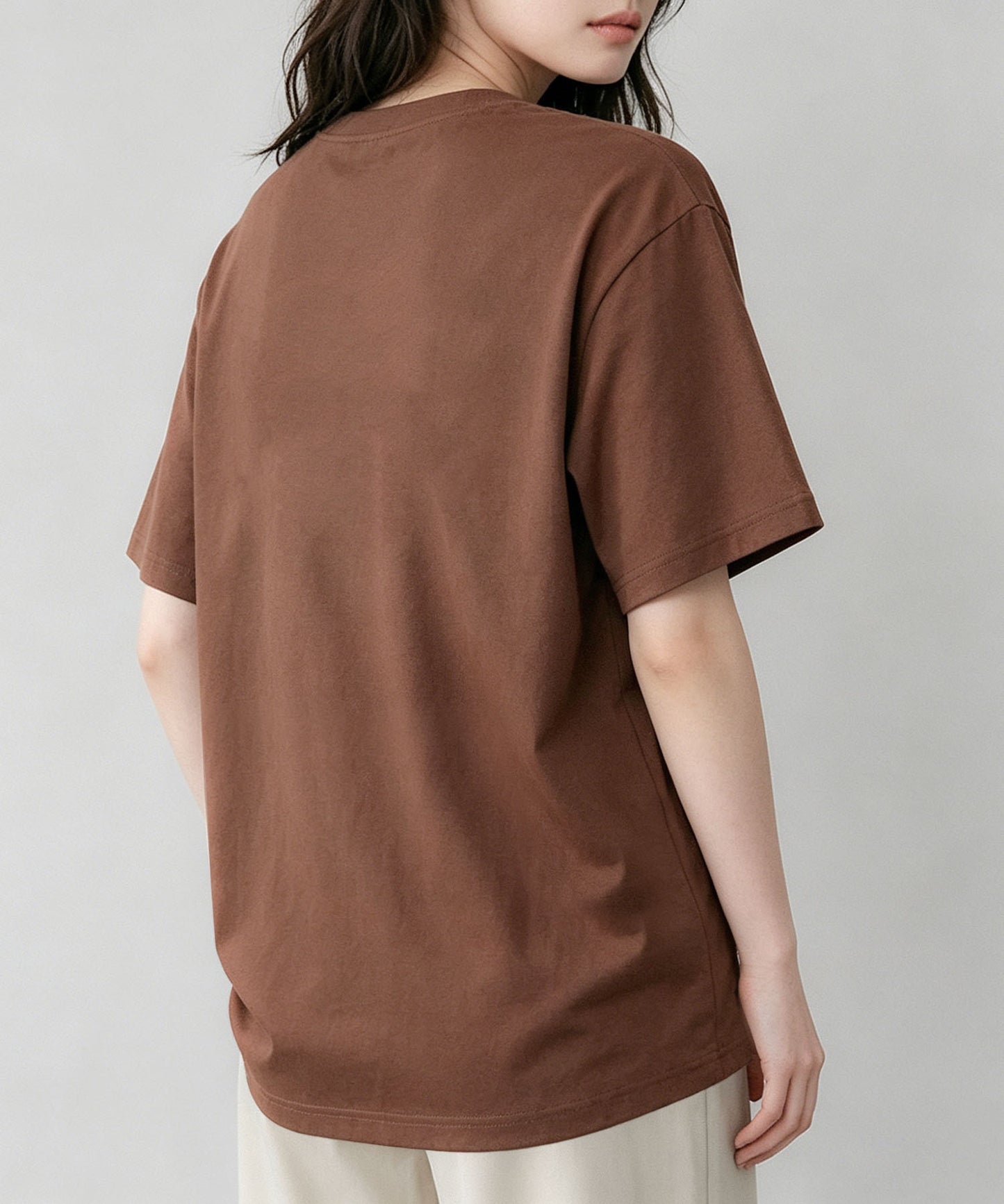 aimoha/カレッジロゴプリントTシャツ