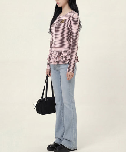 HOOK　for girls -original-　ペプラムワンポイントベア アンサンブル