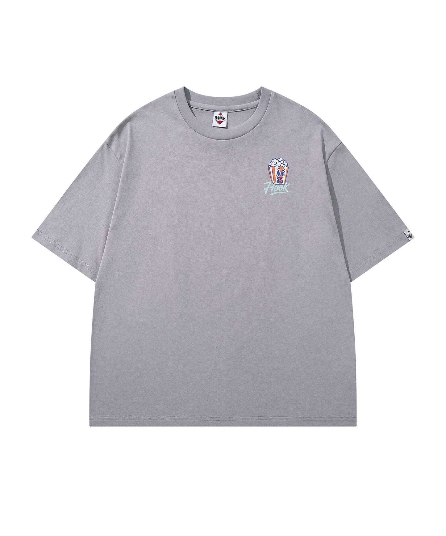 HOOK -original-　フードモチーフ アメリカンカートゥーンプリント ビッグTシャツ