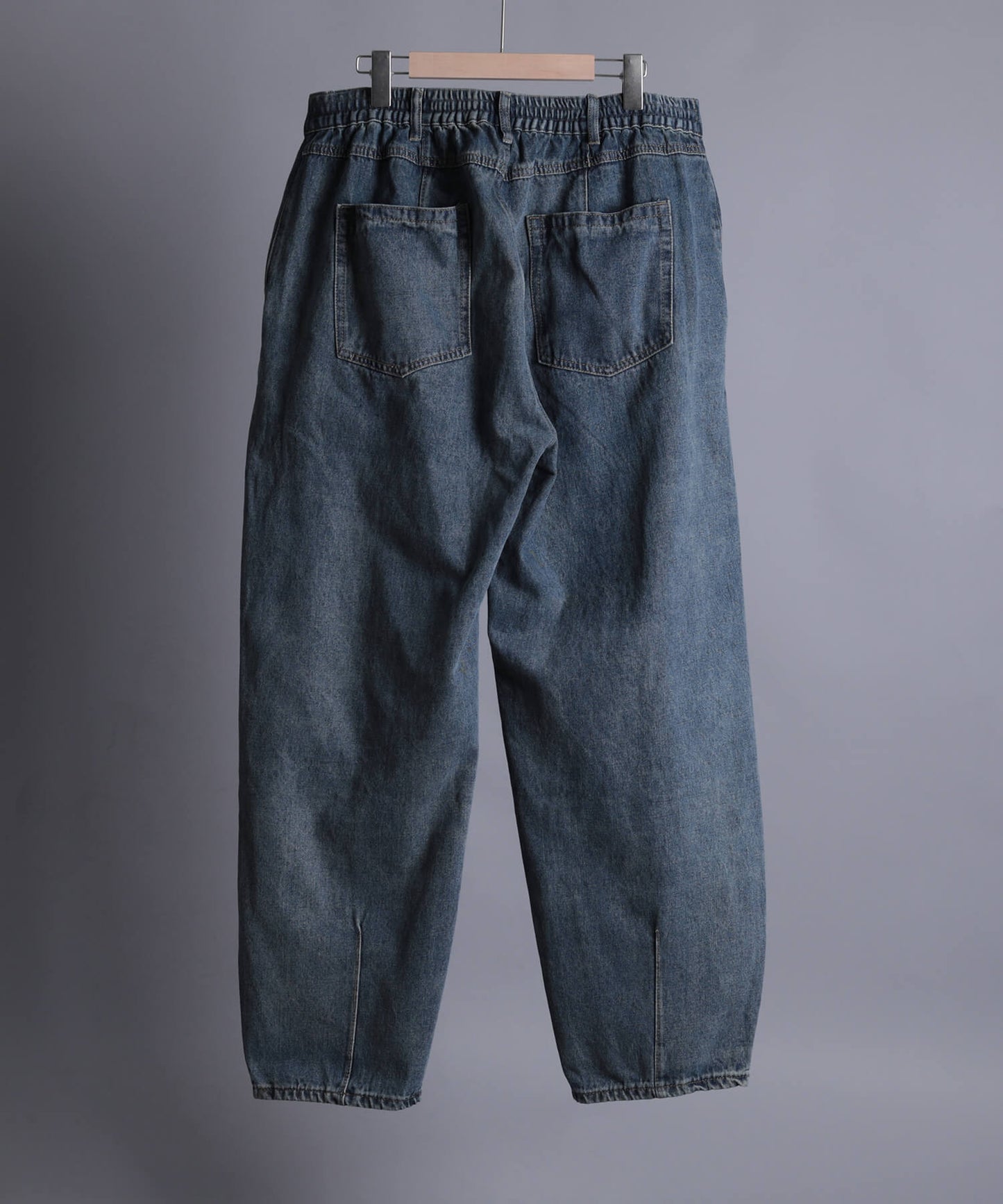 【aimoha neo】BAGGY DOUBLE　BELT TUCK JEANS