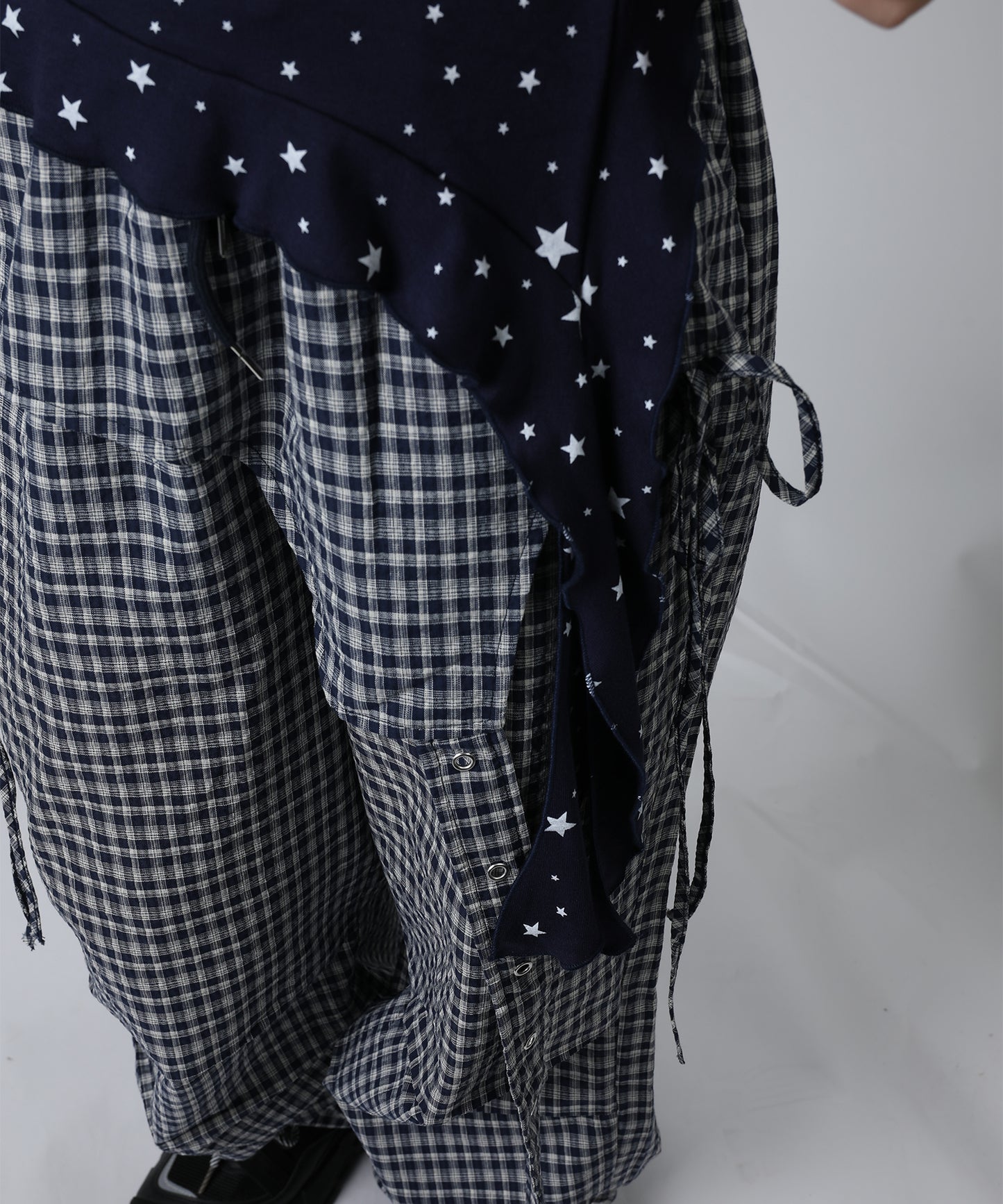 HOOK for girls チェック柄 × サイドフラップ カーゴパンツ