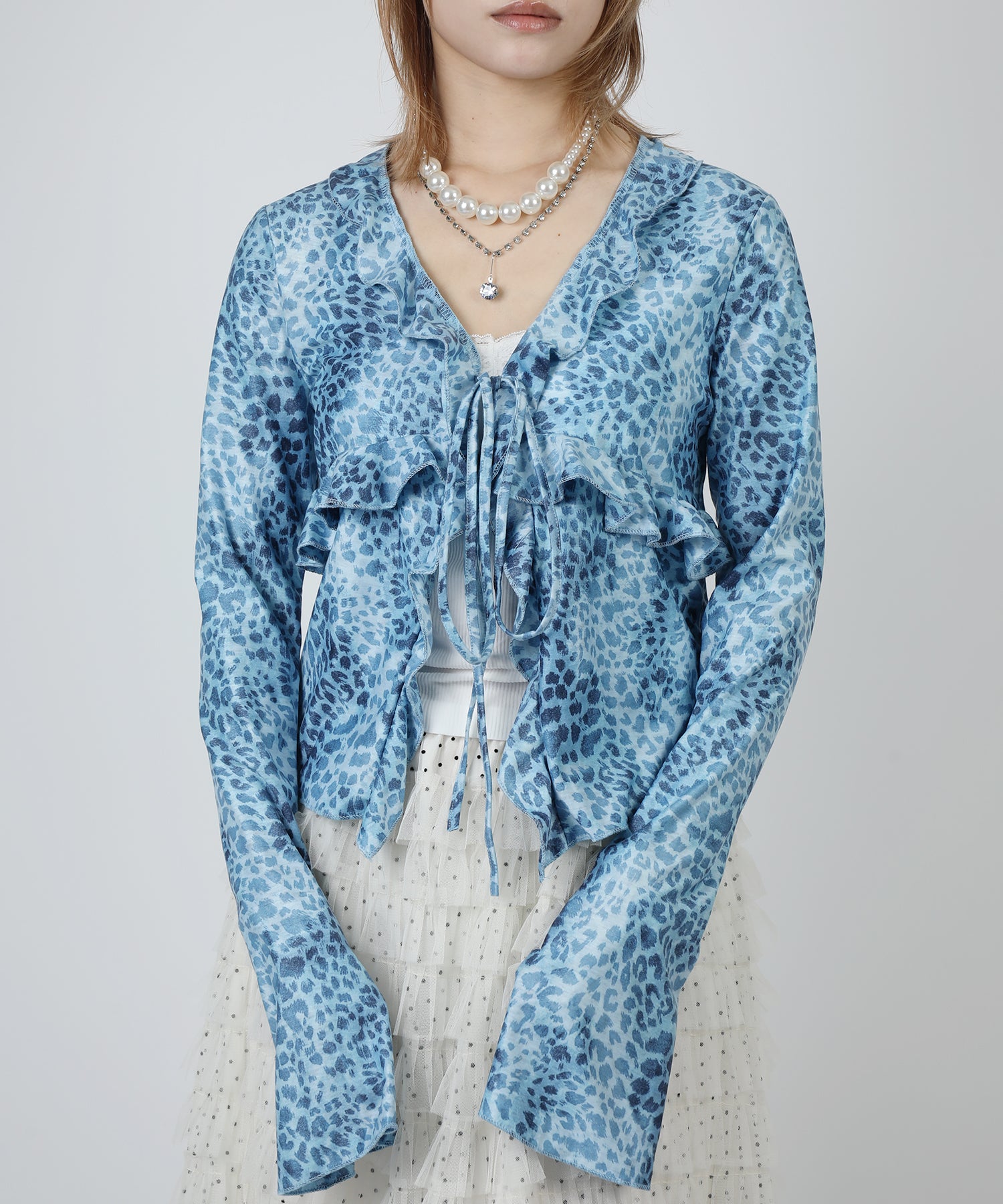 HOOK for girls　レオパード柄シアートップス