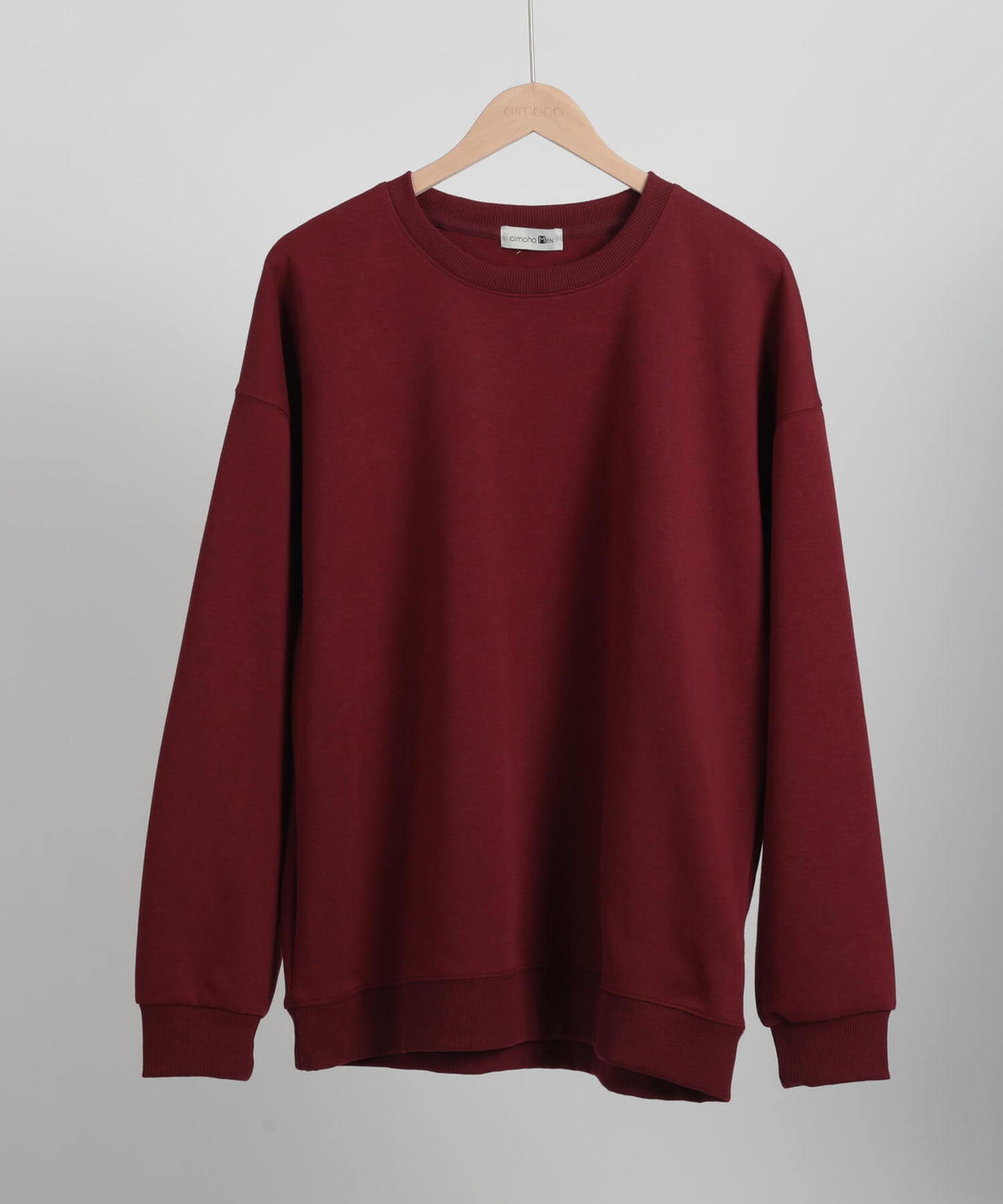 【aimoha MEN】SLIM FIT PULLOVER スリムフィットスウェット