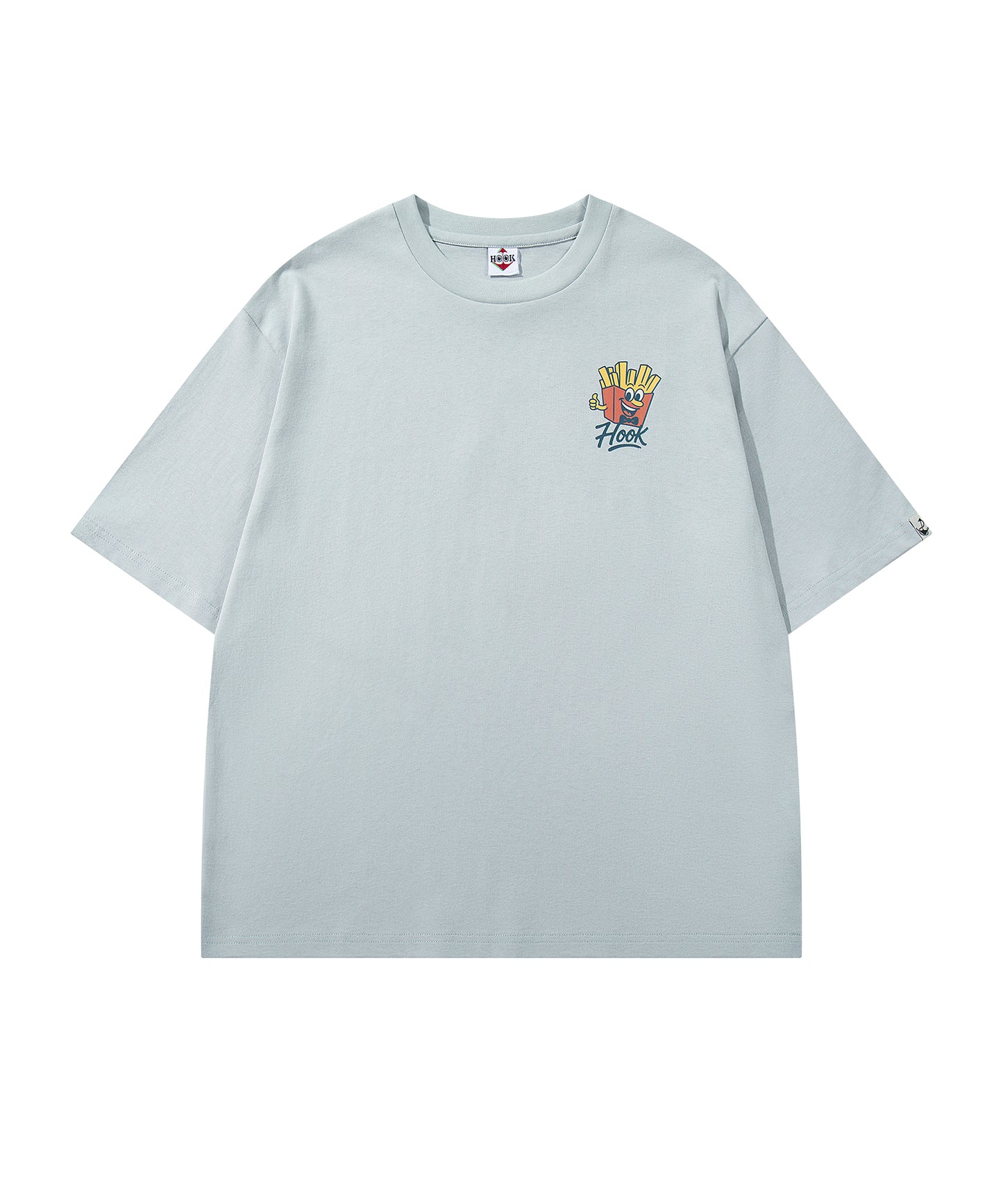 HOOK -original-　フードモチーフ アメリカンカートゥーンプリント ビッグTシャツ