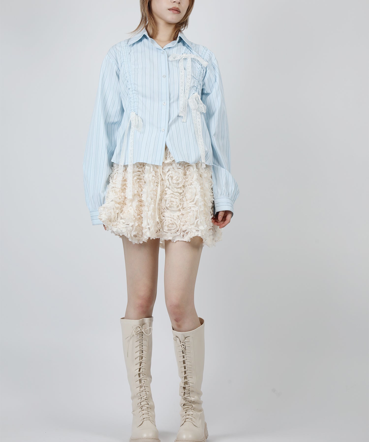 HOOK for girls　立体ローズミニスカート
