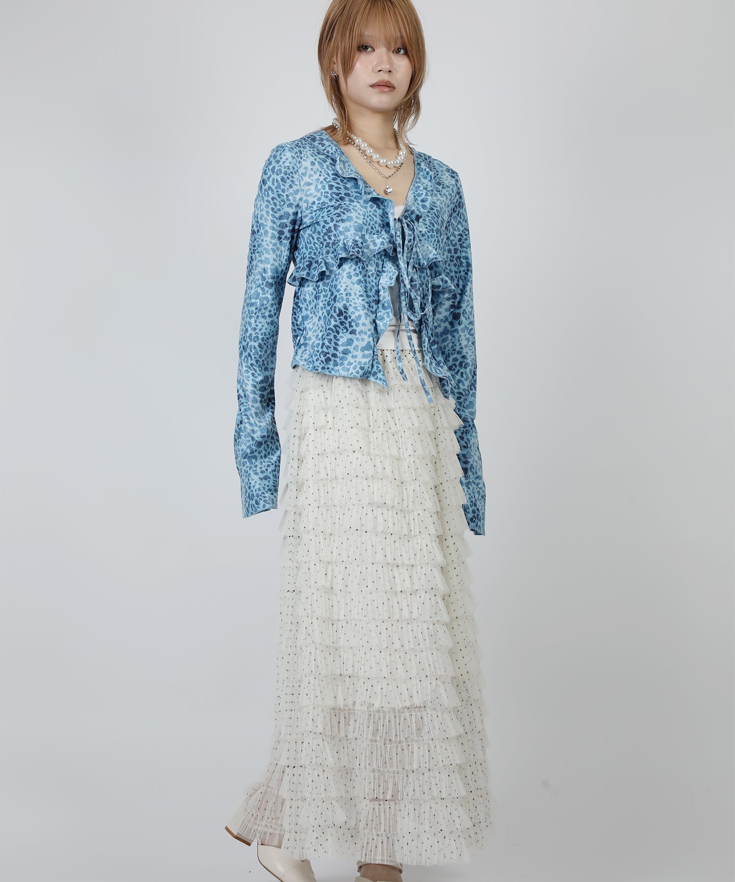 HOOK for girls　レオパード柄シアートップス