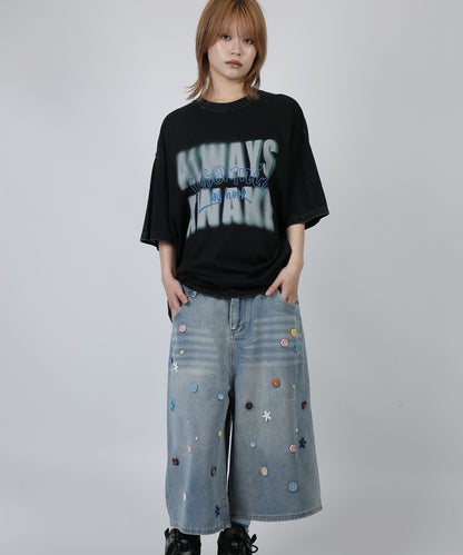 HOOK -original-　INSOMNIA　ウォッシュ加工ヴィンテージ風 ビッグTEE