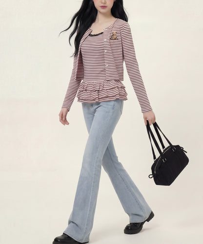 HOOK　for girls -original-　ペプラムワンポイントベア アンサンブル