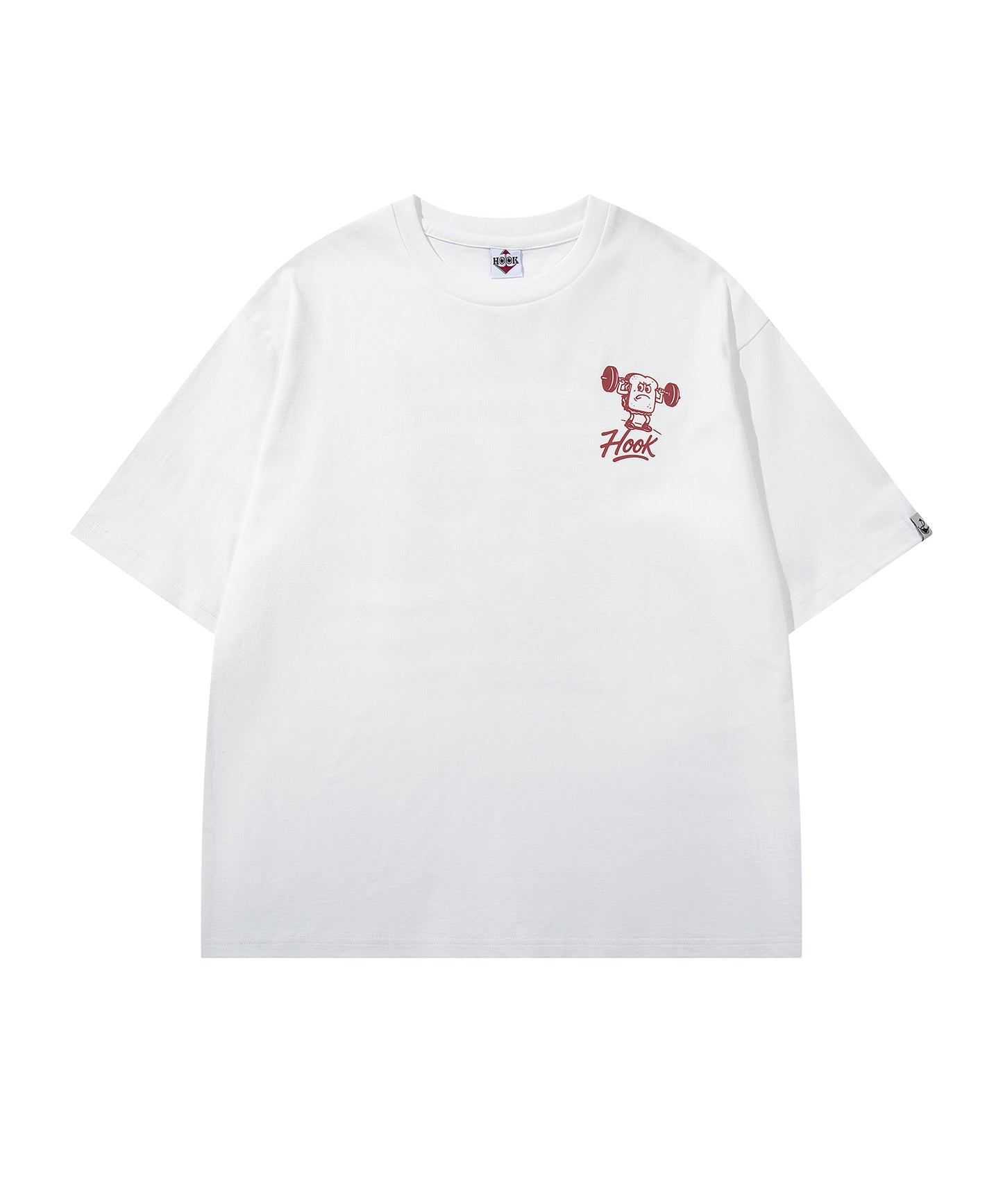 HOOK -original-　フードモチーフ アメリカンカートゥーンプリント ビッグTシャツ