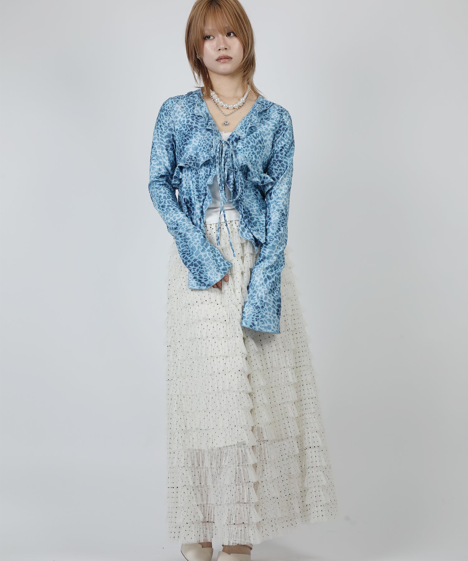 HOOK for girls　レオパード柄シアートップス